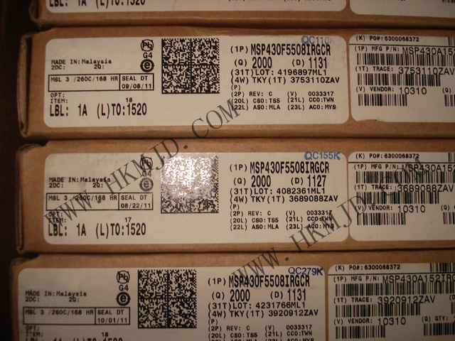 MSP430 MCU MSP430F5508IRGCR 超低功耗16位微控制器，適用于各種應(yīng)用
