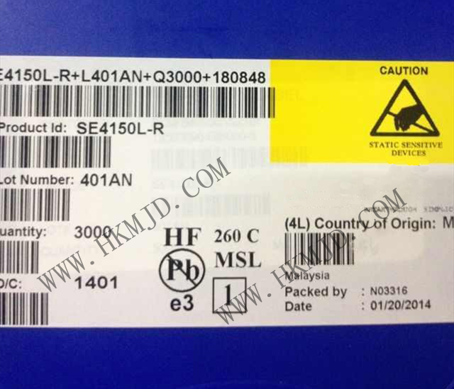 RF IC《SE4150L》 SiGe RF 接收器 GPS 1575.42MHz PCB，表面貼裝