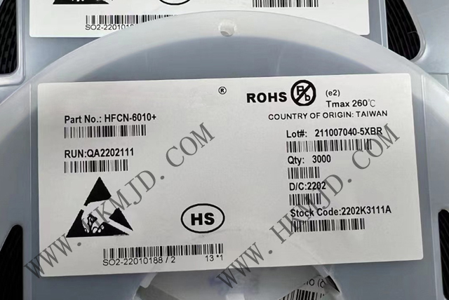 Mini-Circuits濾波器 HFCN-6010+ LTCC 高通濾波器，6300 - 15000MHz