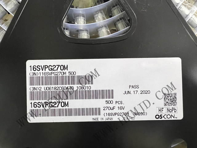 出售松下《16SVPG270M》270 μF 16 V 鋁聚合物電容器 徑向，Can - SMD