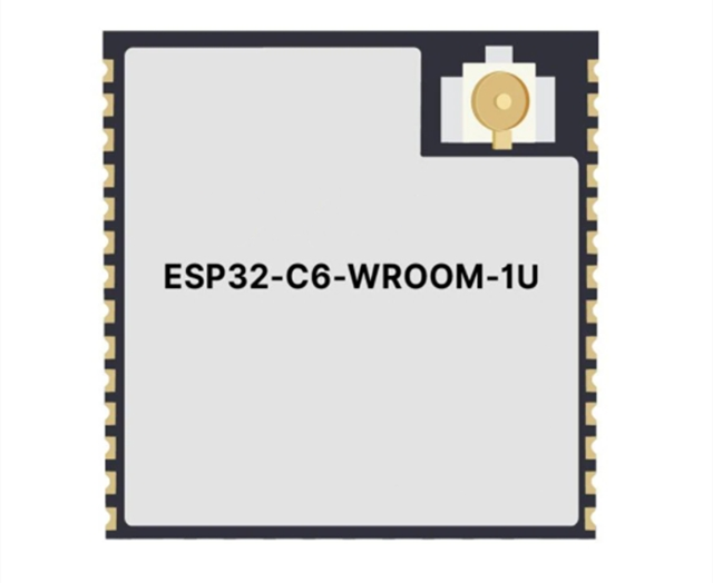 功能強(qiáng)大的ESP32-C6-WROOM-1U-N8 通用型Wi-Fi、IEEE 802.15.4和藍(lán)牙LE模塊