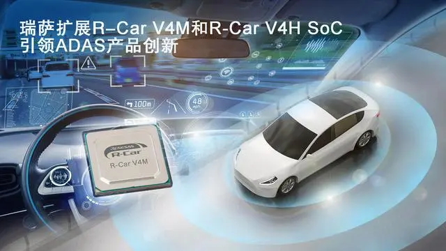 瑞薩推出高能效第四代R-Car車用SoC—R-Car V4M系列，引領(lǐng)ADAS產(chǎn)品創(chuàng)新