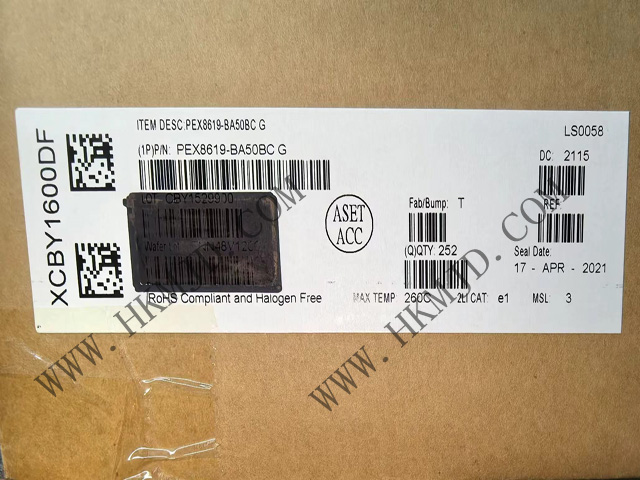16 通道、16 端口 PEX8619-BA50BCG [Broadcom] PCI Express 交換機(jī)，19 x 19mm PBGA
