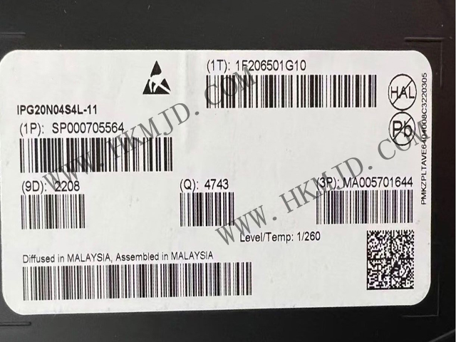 英飛凌汽車級(jí)MOSFET（IPG20N04S4L-11）40V，雙N溝道，最大11.6毫歐姆