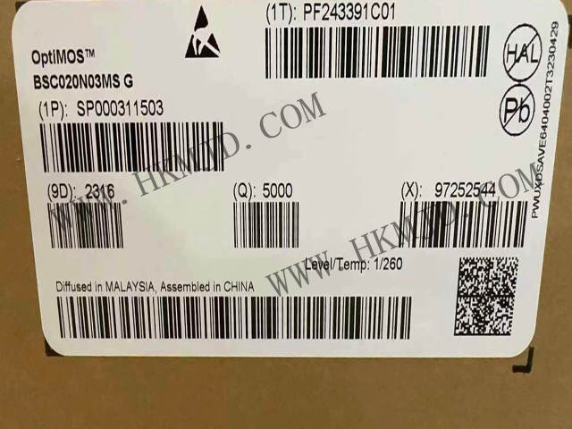 供應 BSC020N03MSG（OptiMOS? 3M 系列）功率MOSFET ，30V