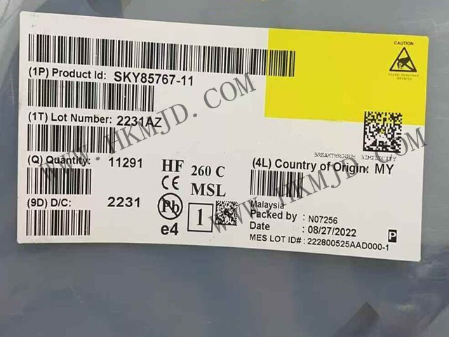 現(xiàn)貨供應(yīng)【SKY85767-11】高性能WiFi 6前端模塊（FEM），34.5dB高增益